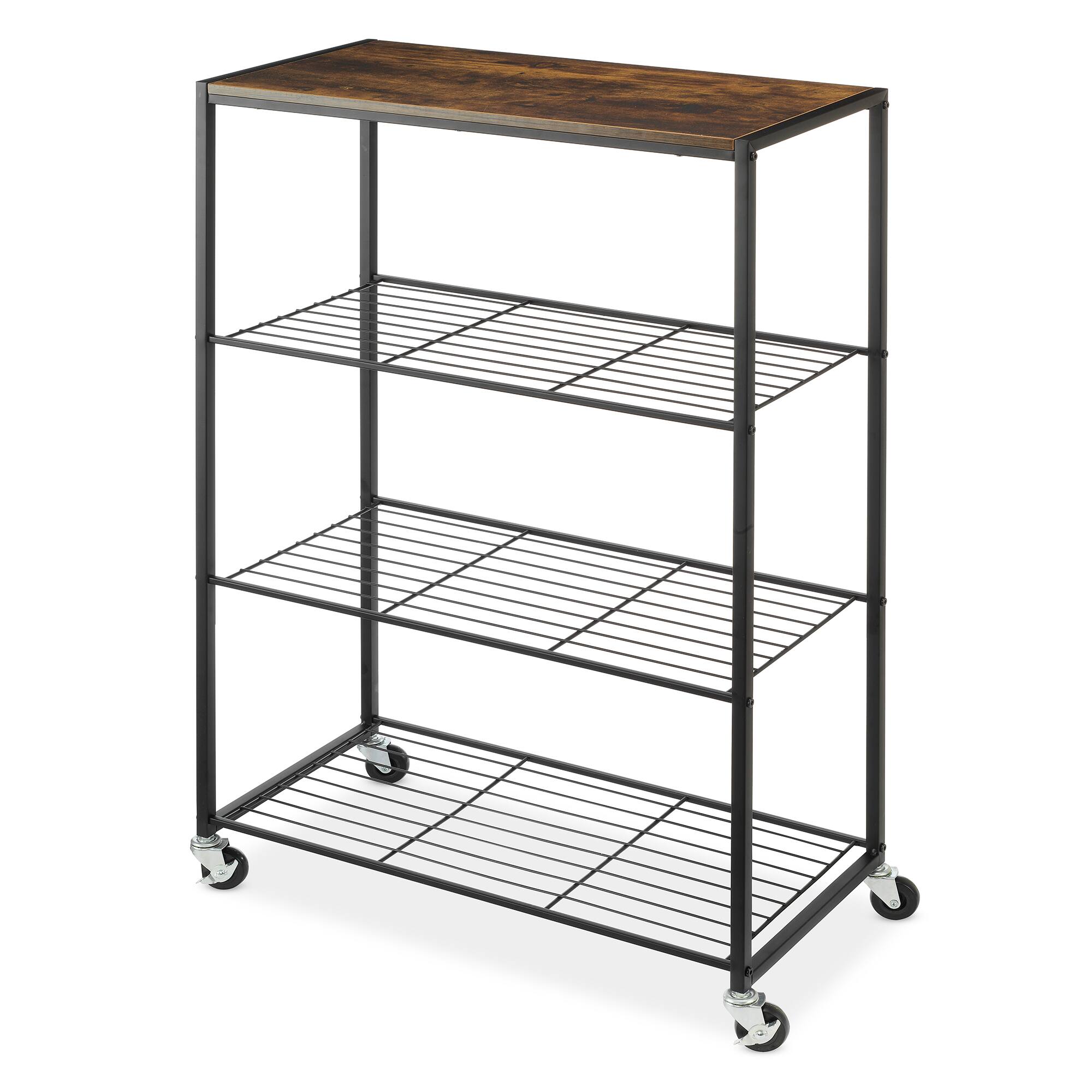 Whitmor Rolling 4 Tier Storage Shelves